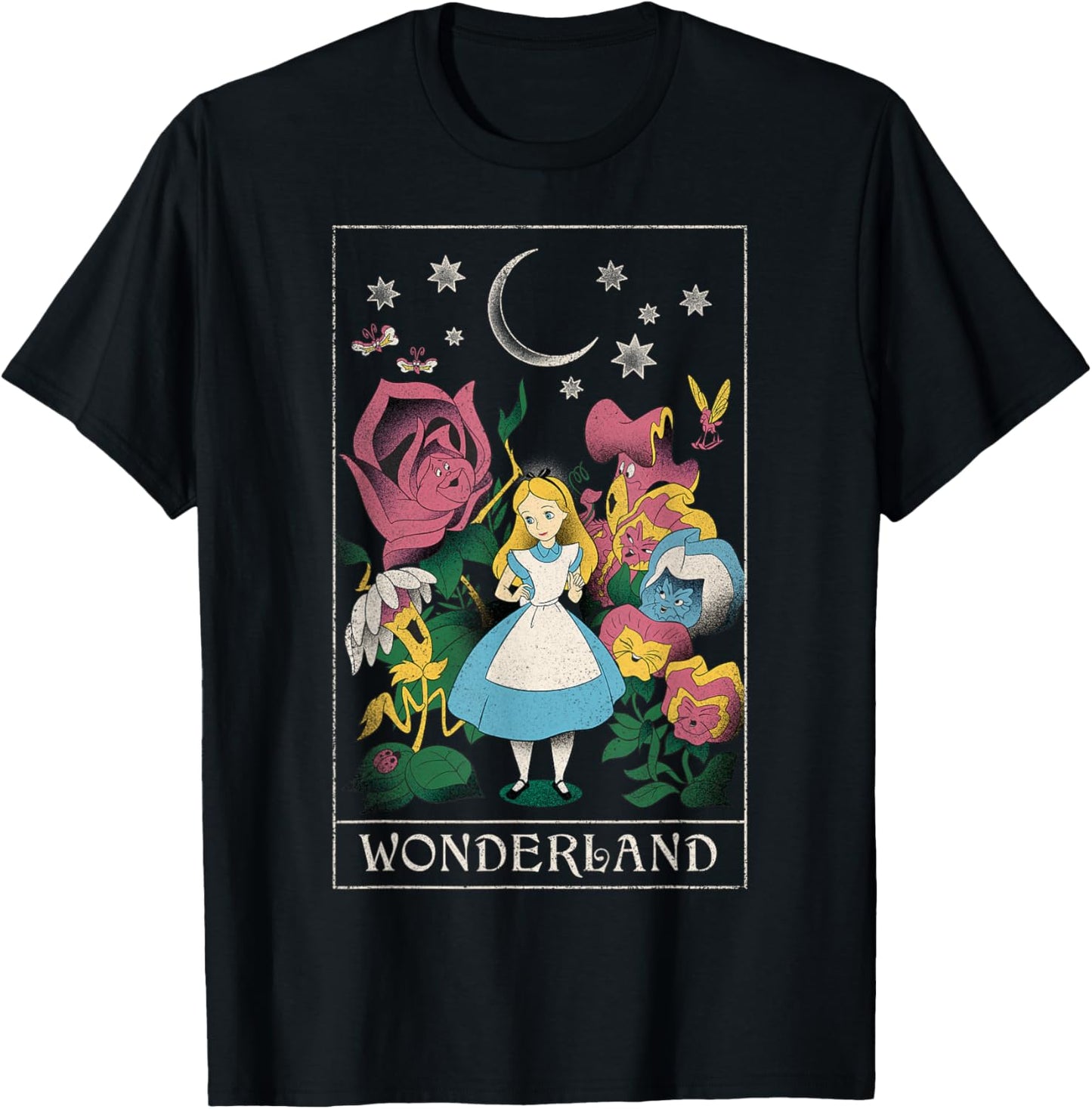Disney Alice in Wonderland Alice Cosmic Tarot Card T-Shirt