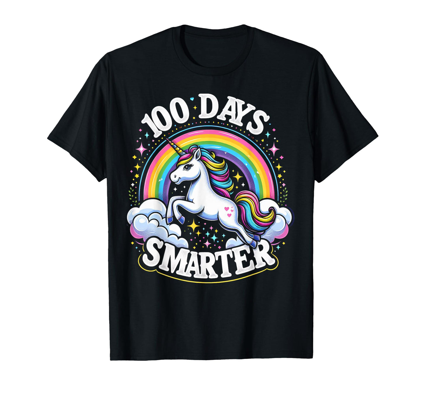 100th Day of School Unicorn 100 Days Smarter Toddler Kids T-Shirt