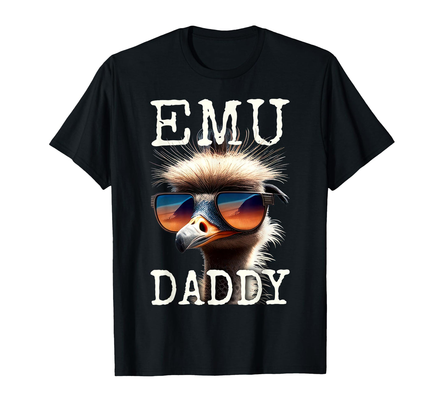 Emu Daddy Ostrich Bird Ratite I Love Emus Fathers Day T-Shirt