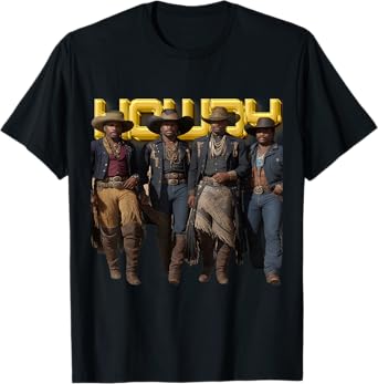 Black Cowboy Western Rodeo Melanin Black History Texas Men T-Shirt