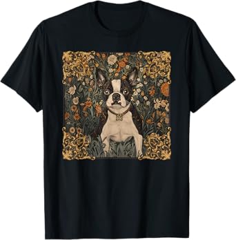 Brindle Coated Boston Terrier Vintage T-Shirt