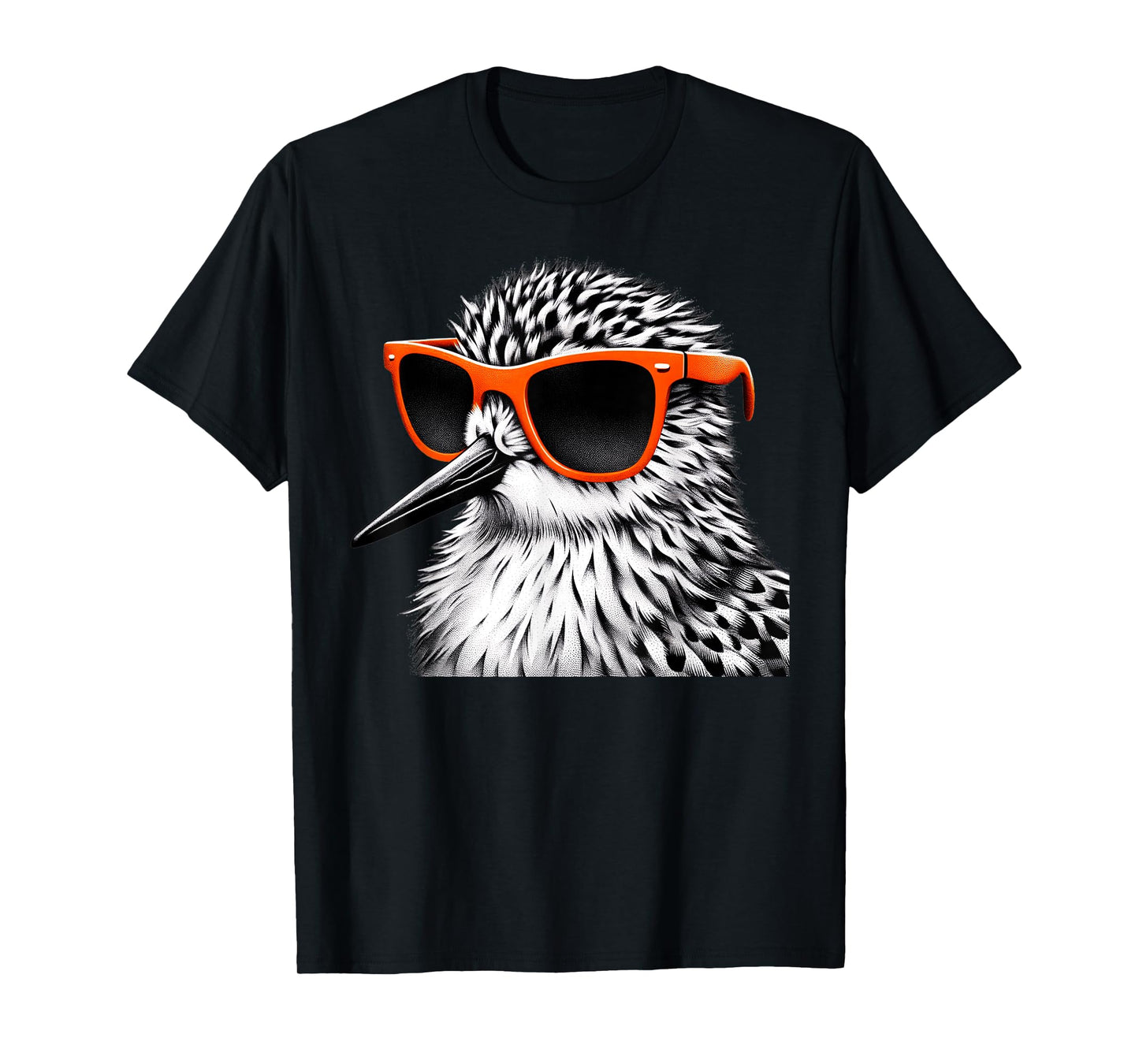Cool Sandpiper Bird Wearing Sunglasses Graphic Art T-Shirt