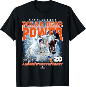 Polar Bear Power: Arctic Blast Pete Alonso New York MLBPA T-Shirt