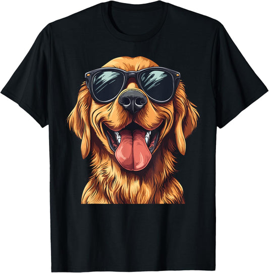 Golden Retriever Sunglasses T-shirt
