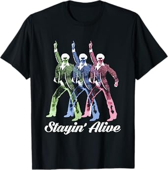 Stayin' Alive Vintage Style Dancing Retro Disco T-Shirt