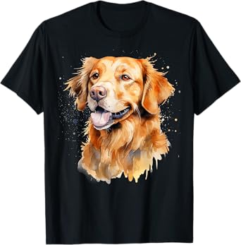 Watercolor Golden Retriever T-Shirt