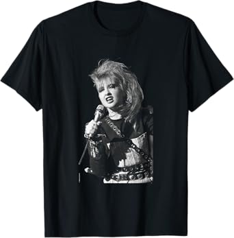 Pop Singer Cyndi Lauper Live By Allan Ballard T-Shirt