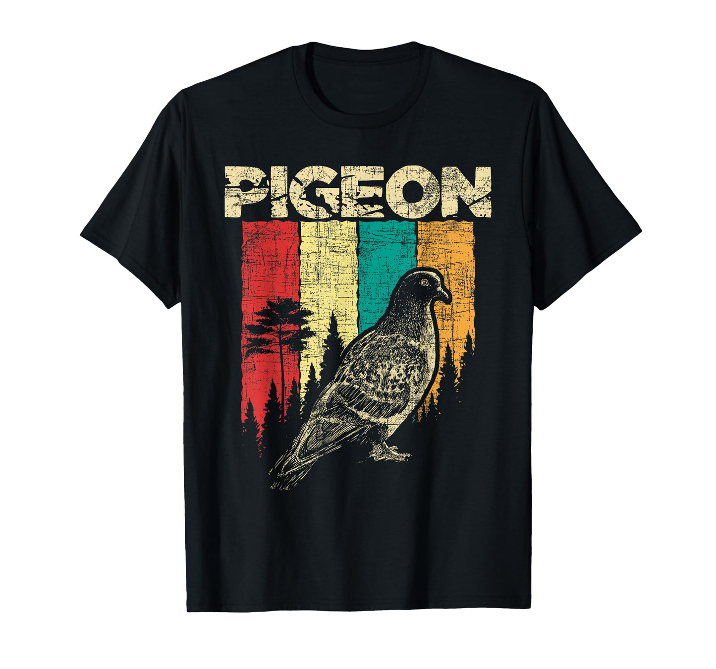 Retro Pigeon Racing - Birdwatching Bird Lover Ornithologist T-Shirt