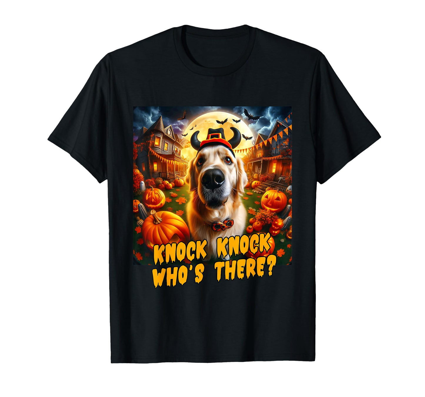 Golden Retriever Halloween Men Women Boys Kids Costume Idea T-Shirt