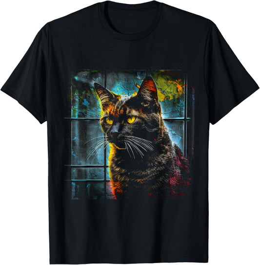 Cat Artwork Fantasy - Creative Animal Art Cat T-Shirt for Men Women Kids