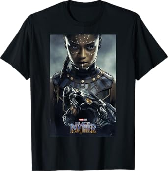 Marvel Black Panther Movie Shuri Poster Graphic T-Shirt T-Shirt