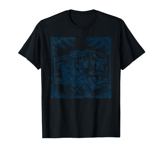 Bigfoot RV Motorhome Camping Sasquatch Campervan T-Shirt