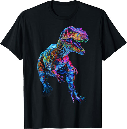 Allosaurus Dinosaur Motif Illustration Allosaurus T-Shirt