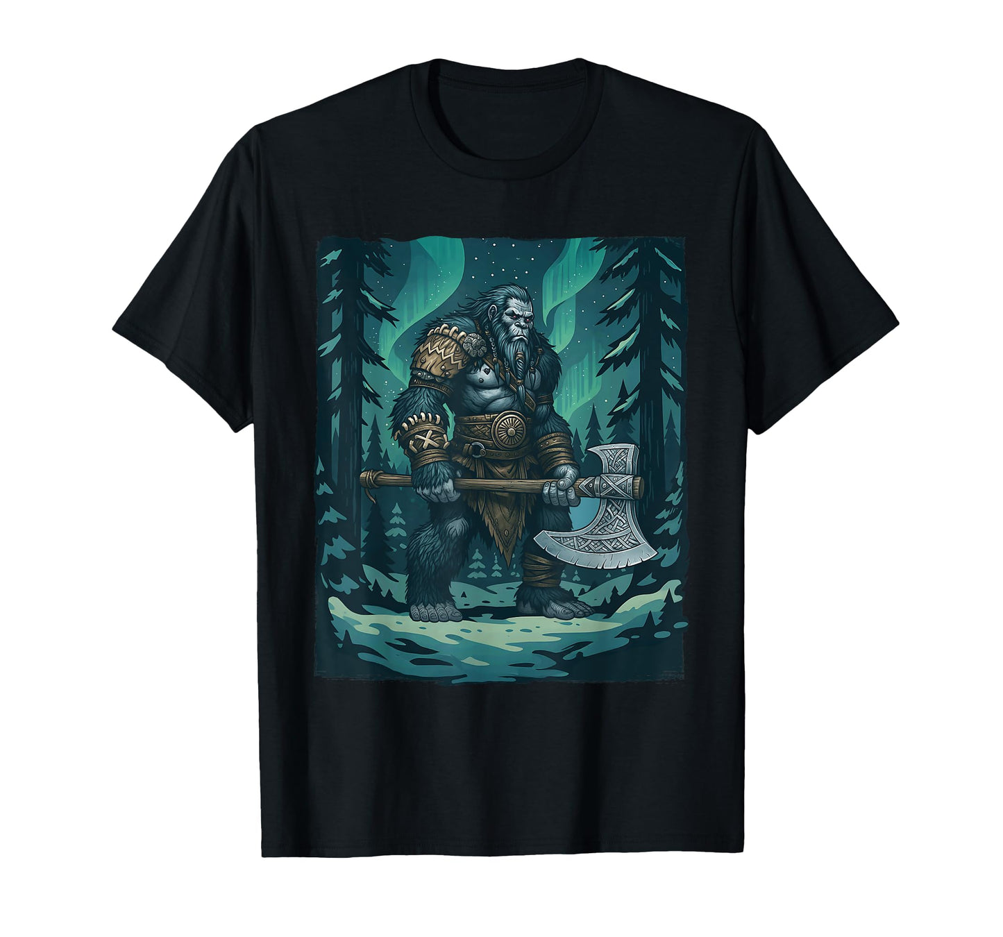 Viking Bigfoot - Sasquatch Yeti Cryptids T-Shirt