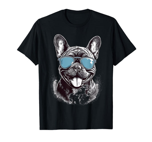 French Bulldog With Sunglasses Men Women Girls Kids T-Shirt