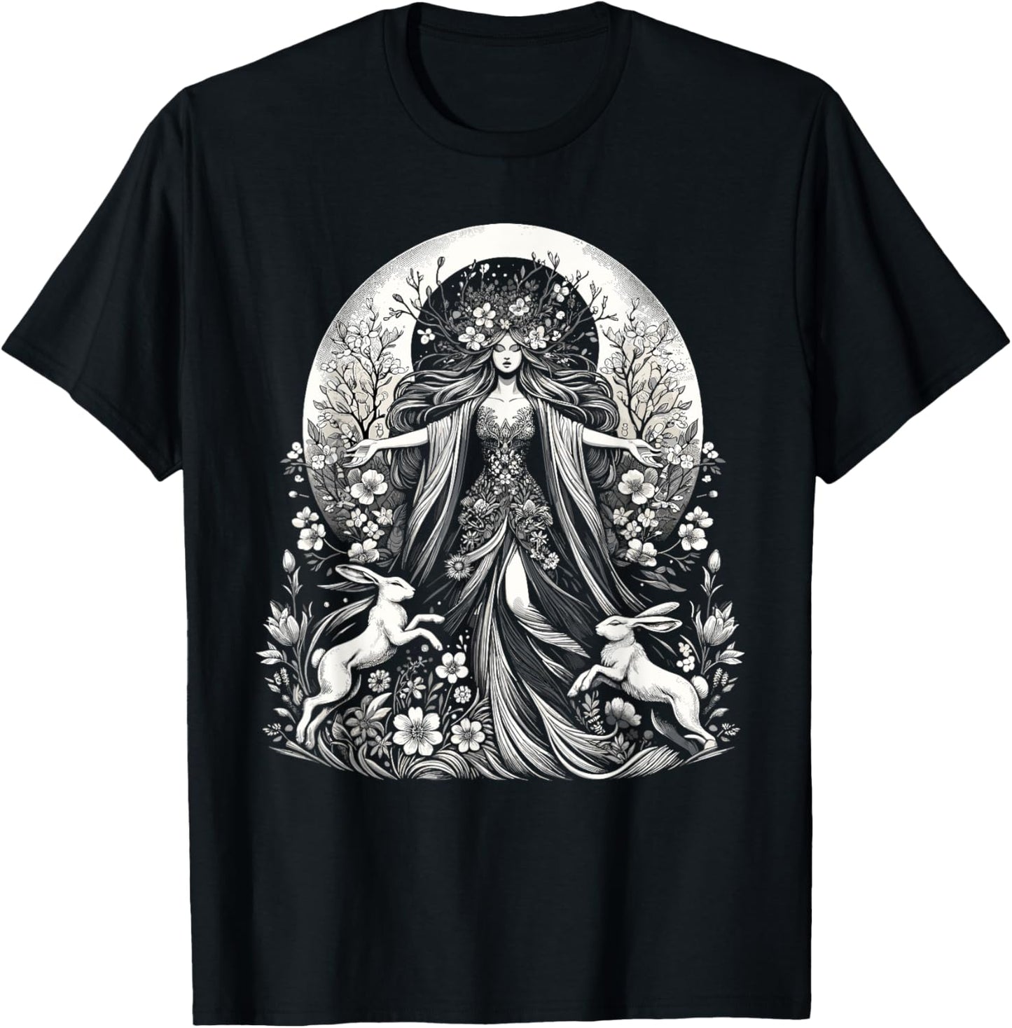 Easter Ostara Eostre Pagan Witchcraft Spring Moon T-Shirt