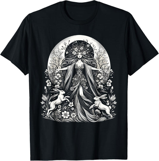 Easter Ostara Eostre Pagan Witchcraft Spring Moon T-Shirt