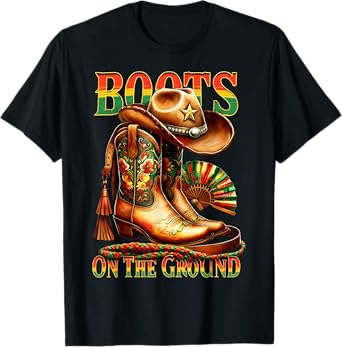 Black Cowgirl Western Tee Rodeo Country Women Juneteenth T-Shirt