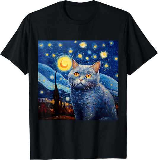 British Shorthair Cat T-Shirt