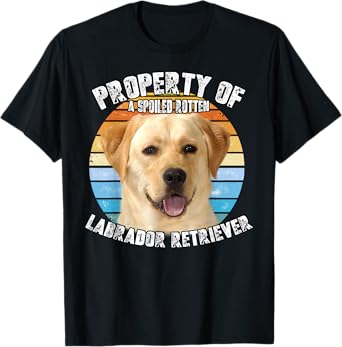 Labrador Retriever Yellow Owner Lover Retro Vintage T-Shirt