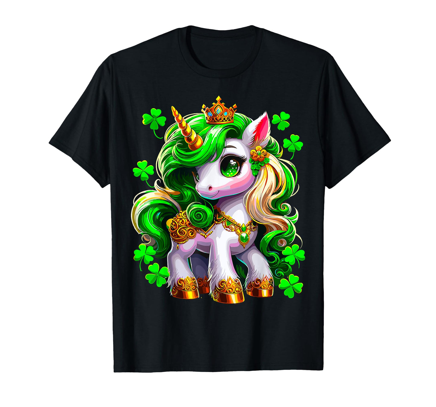 Unicorn Shamrock St Patricks Day Lepricorn T-Shirt