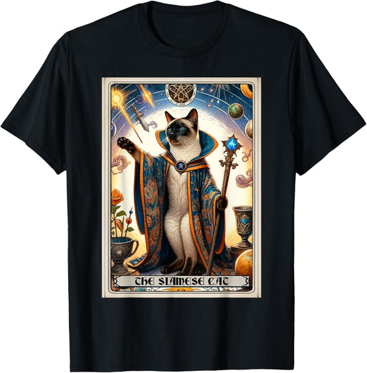 The Siamese Cat Tarot Card Cat T-Shirt