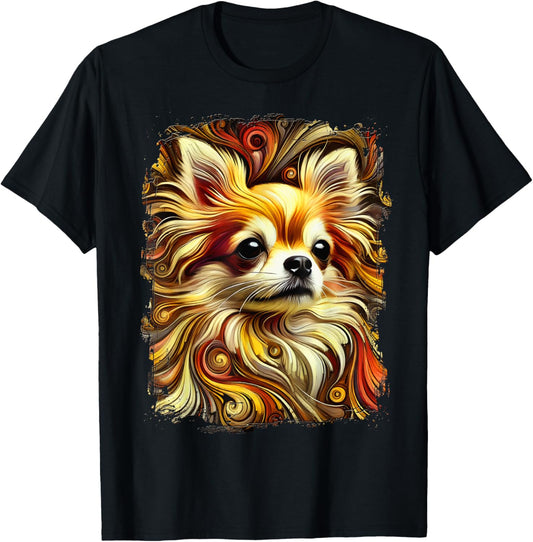 Cute Chihuahua Colourful Artwork T-Shirt