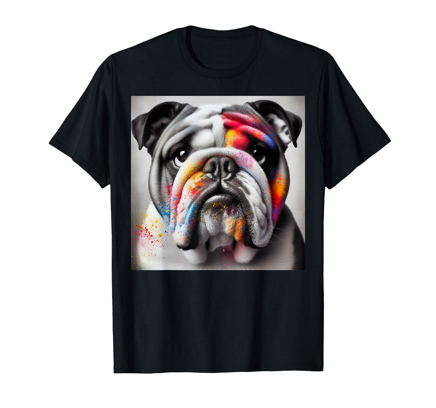 Bold Bulldog Contrast, Bulldog themed T-Shirt for Men Women Kids
