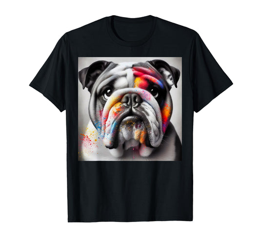 Bold Bulldog Contrast, Bulldog themed T-Shirt for Men Women Kids