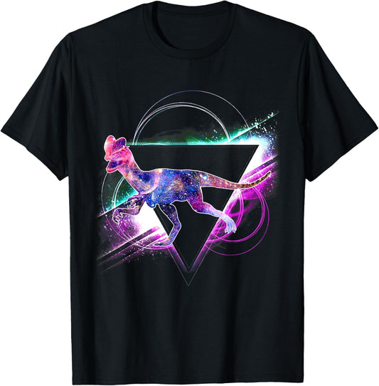 Aesthetic Galaxy Dilophosaurus T-Shirt