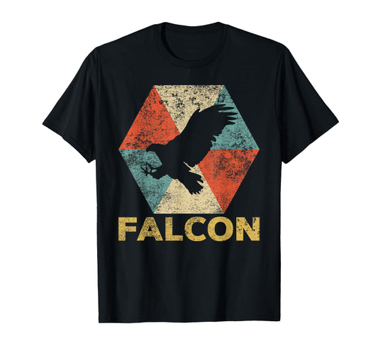 Vintage Falcon Shirt Retro Falcon Gift Distressed T-Shirt T-Shirt