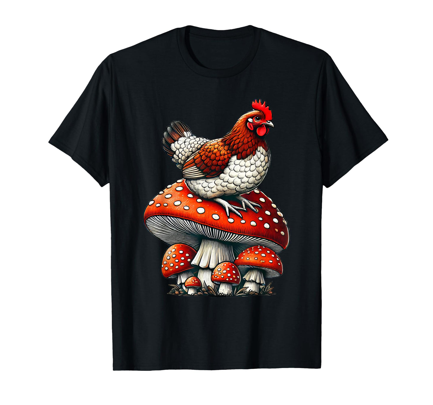 Cute Chicken Mushroom T-Shirt