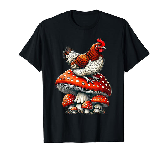 Cute Chicken Mushroom T-Shirt