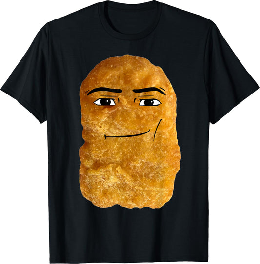 Chicken Nugget Meme T-Shirt, Small, Black