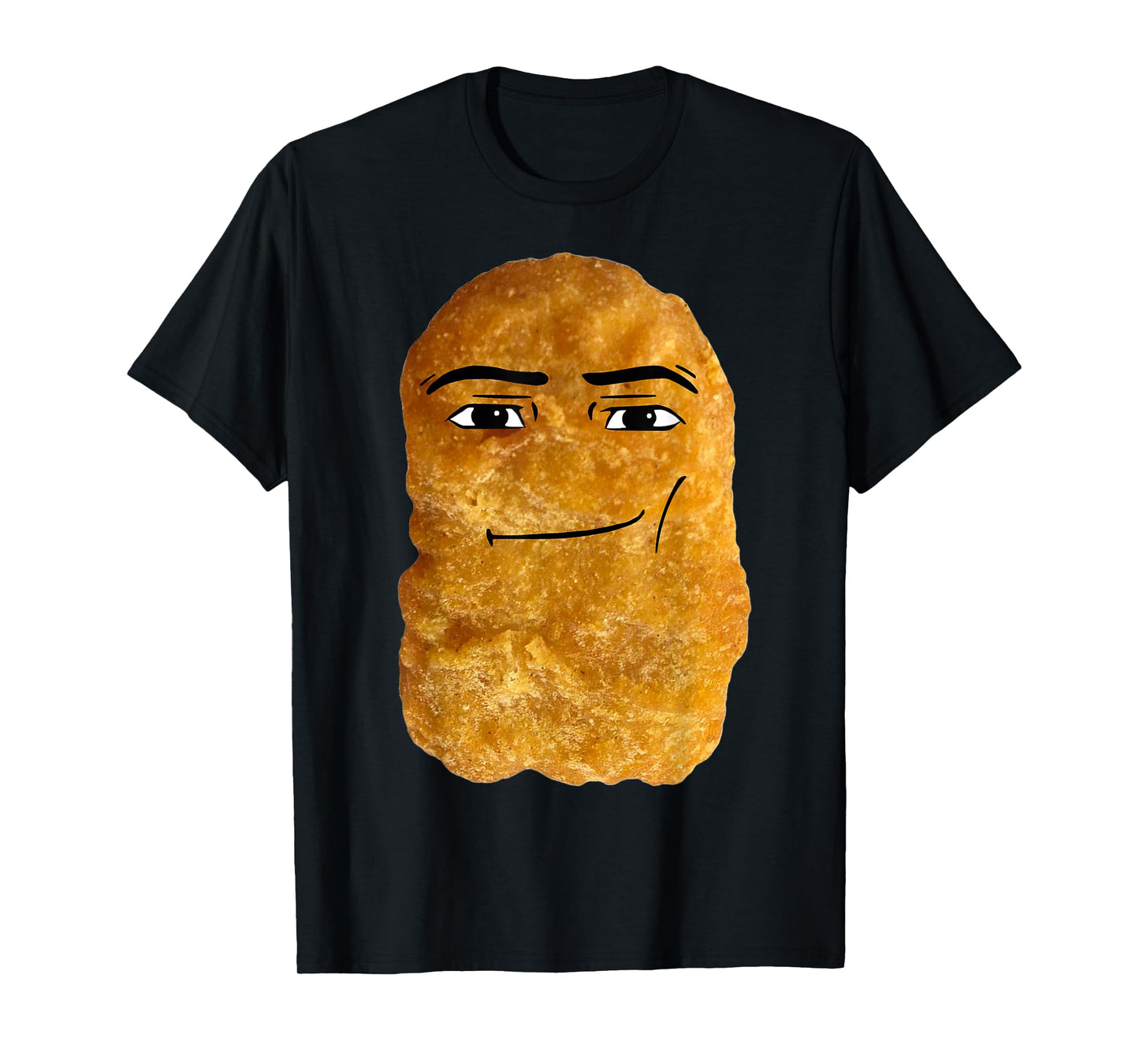 Chicken Nugget Meme T-Shirt, Small, Black