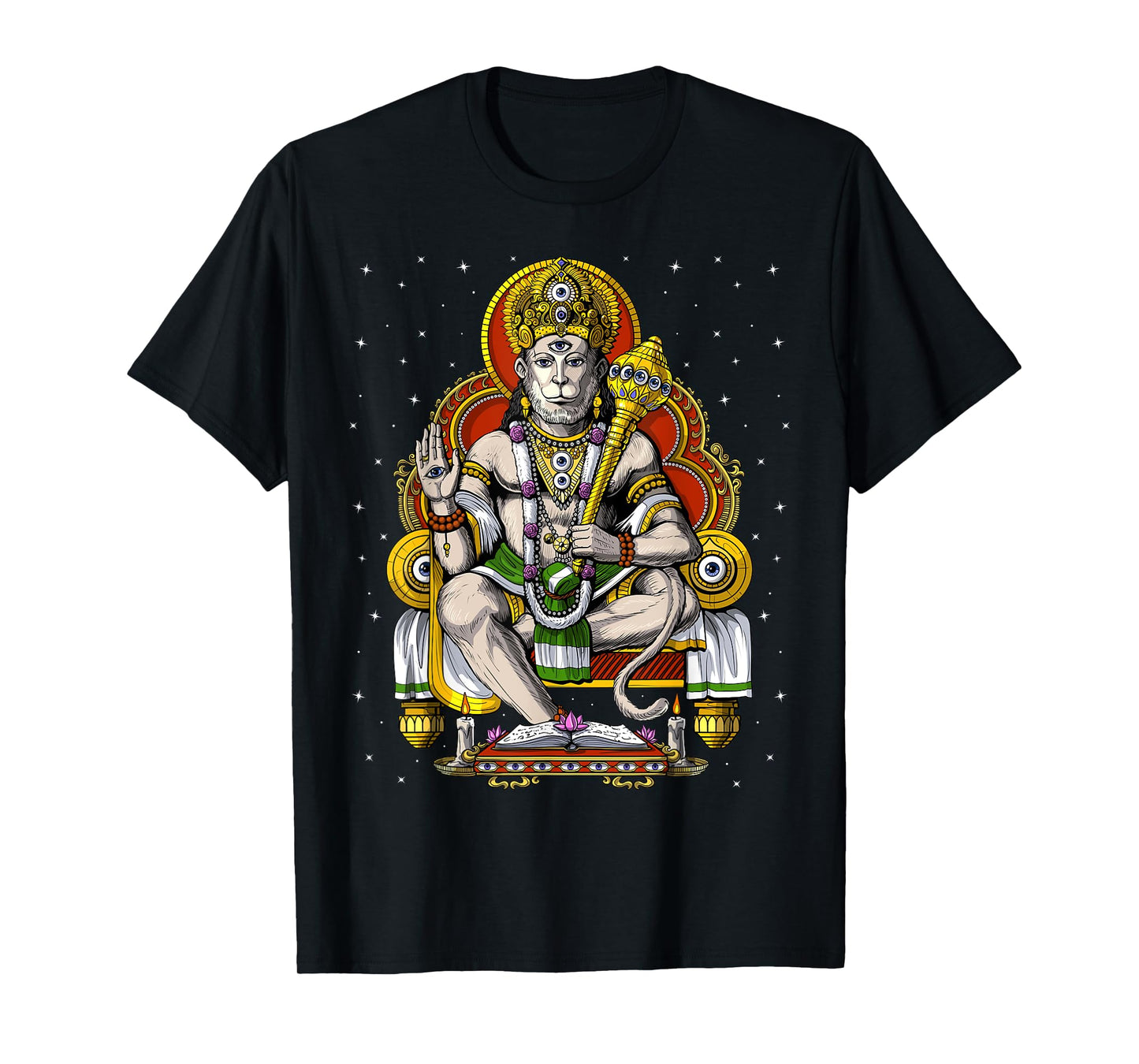 Hanuman Hindu God Hinduism Monkey Jainism Buddhism Spiritual T-Shirt
