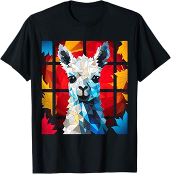 Alpaca Polygon Animal Zoo Artwork Llama T-Shirt