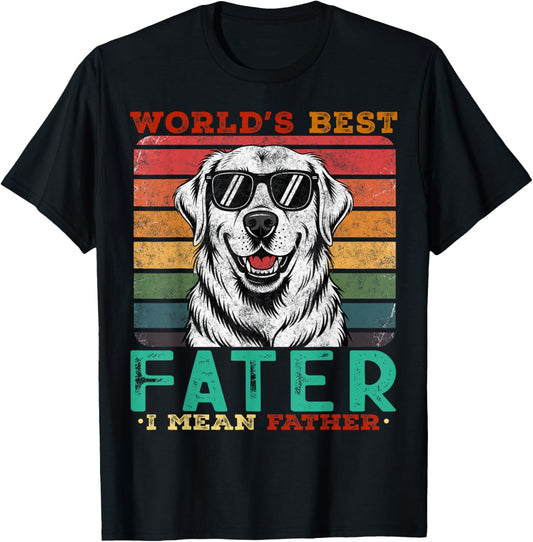 Funny Golden Retriever Dad World's Best Farter I Mean Father T-Shirt