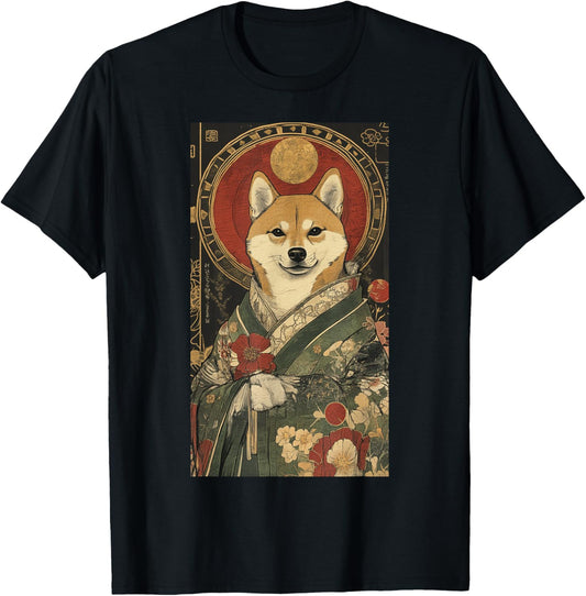 Shiba Inu Tarot Card Shiba Inu Japanese art T-Shirt