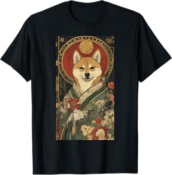 Shiba Inu Tarot Card Shiba Inu Japanese art T-Shirt