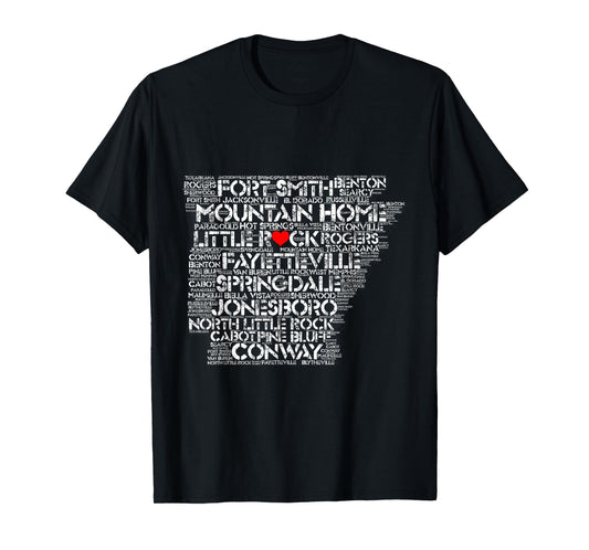 Arkansas Pride. Love Arkansas. Razorback State T-Shirt T-Shirt