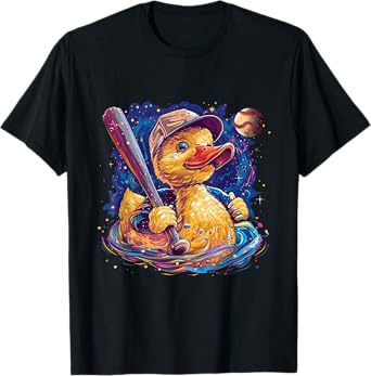 Rubber Duck Baseball Player Rubber Duckie Rubber Duck Lover T-Shirt