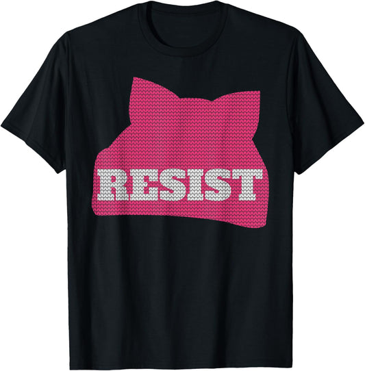 Pussy Cat Pink Hat T Shirt ~ Women's Rights March 2018