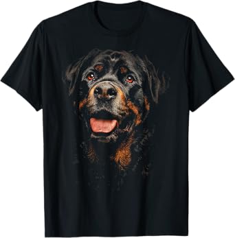 Rottweiler Dog Motif Pet Illustration Rottweiler Men Women Kids T-Shirt