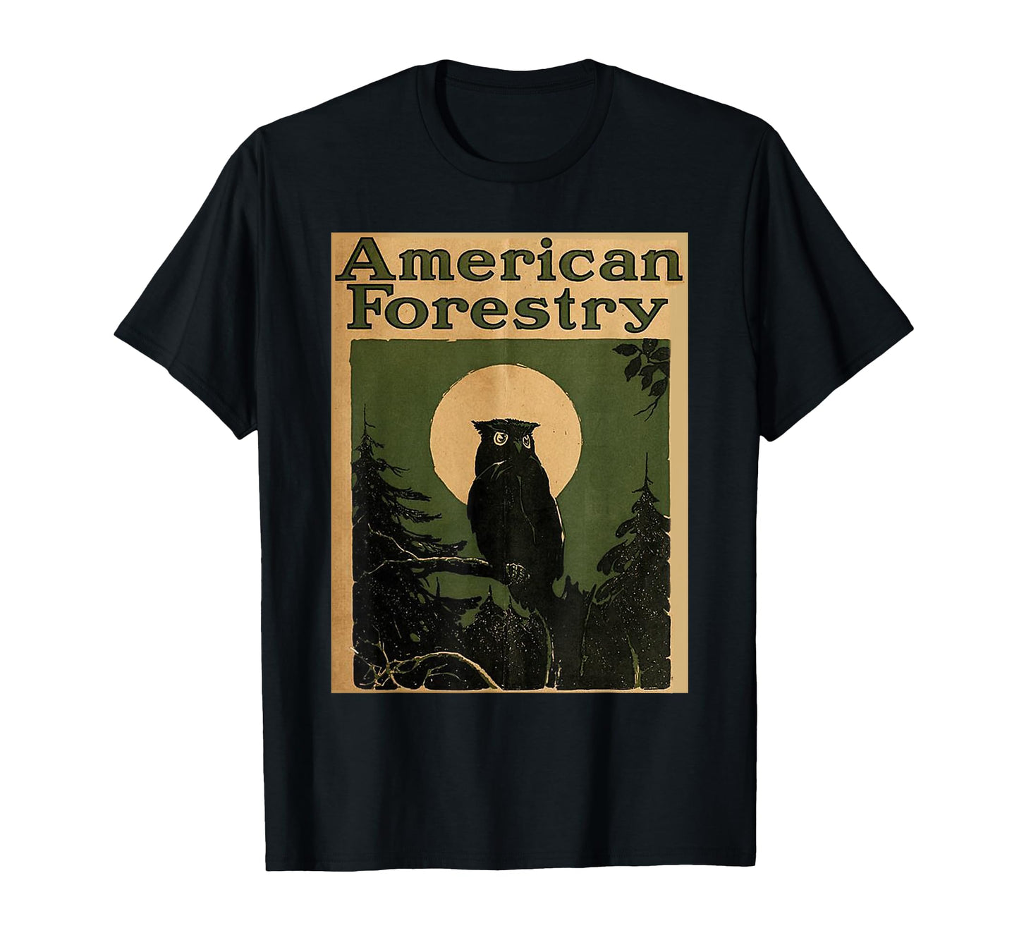American Forestry Forest Great Owl America Parks T-Shirt