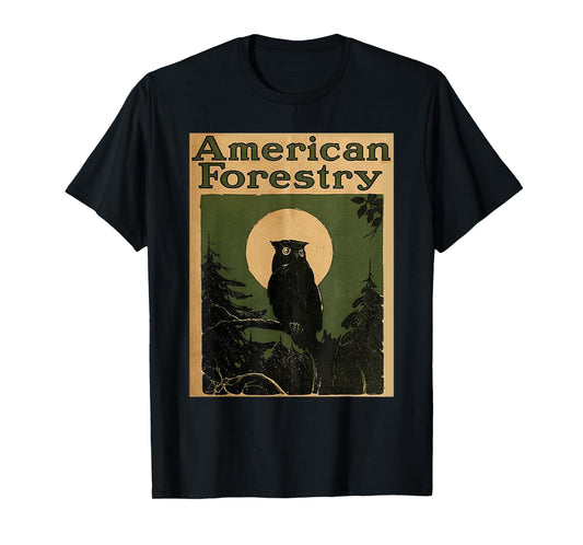 American Forestry Forest Great Owl America Parks T-Shirt