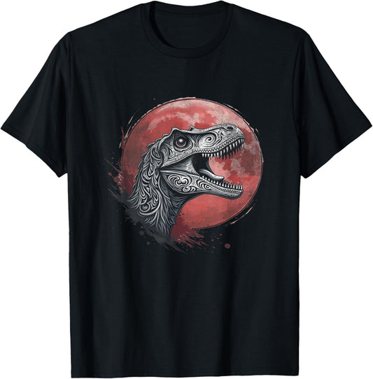 Dinosaur Nature Landscape Velociraptor T-Shirt