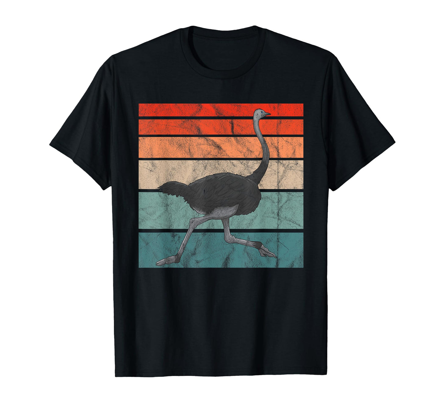 Vintage Ostrich Bird Retro Africa T-Shirt