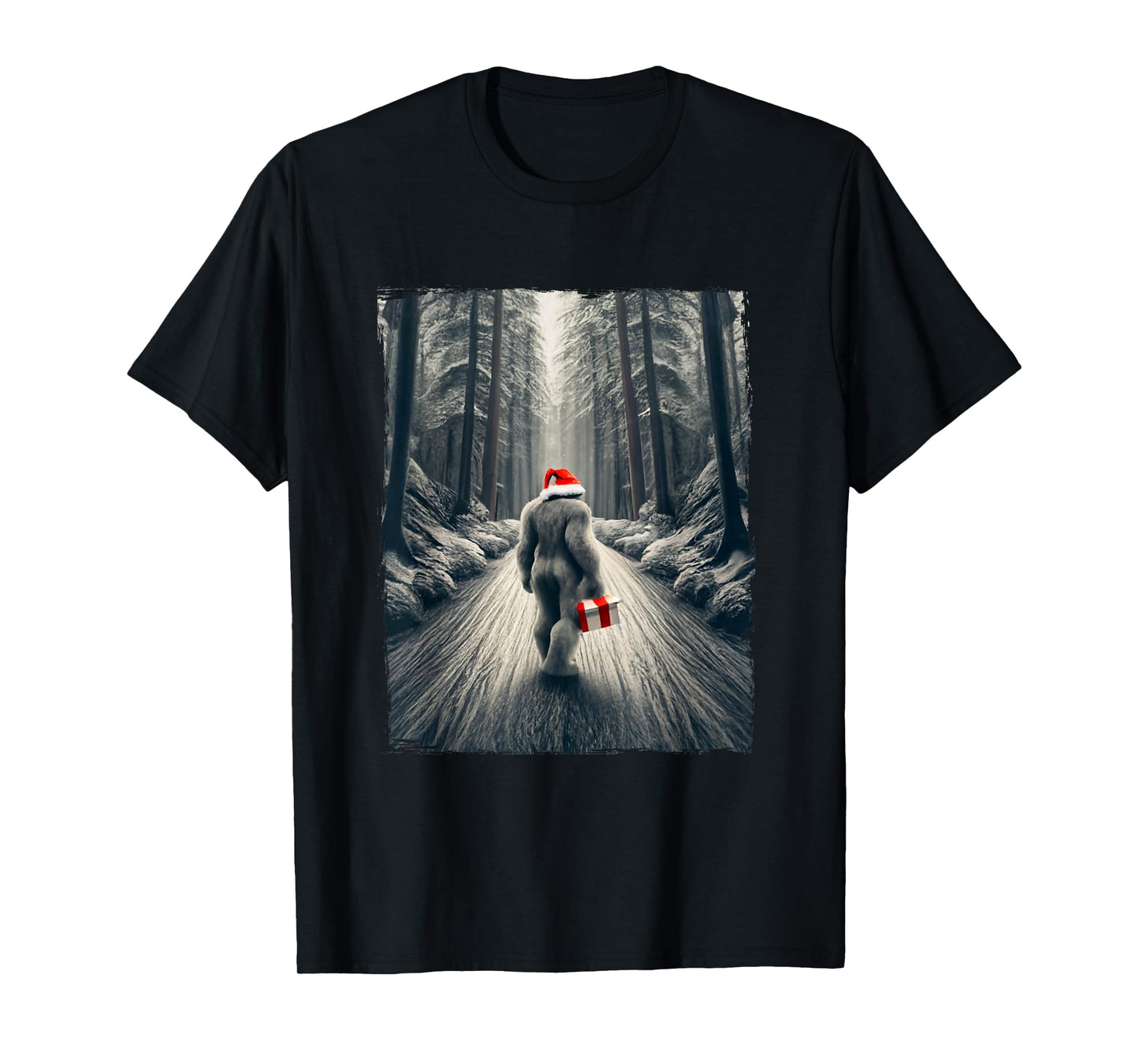 Santa Bigfoot Christmas Sasquatch Believe T-Shirt