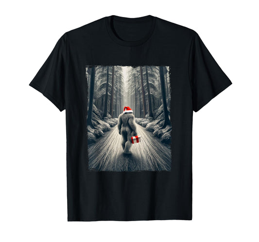 Santa Bigfoot Christmas Sasquatch Believe T-Shirt